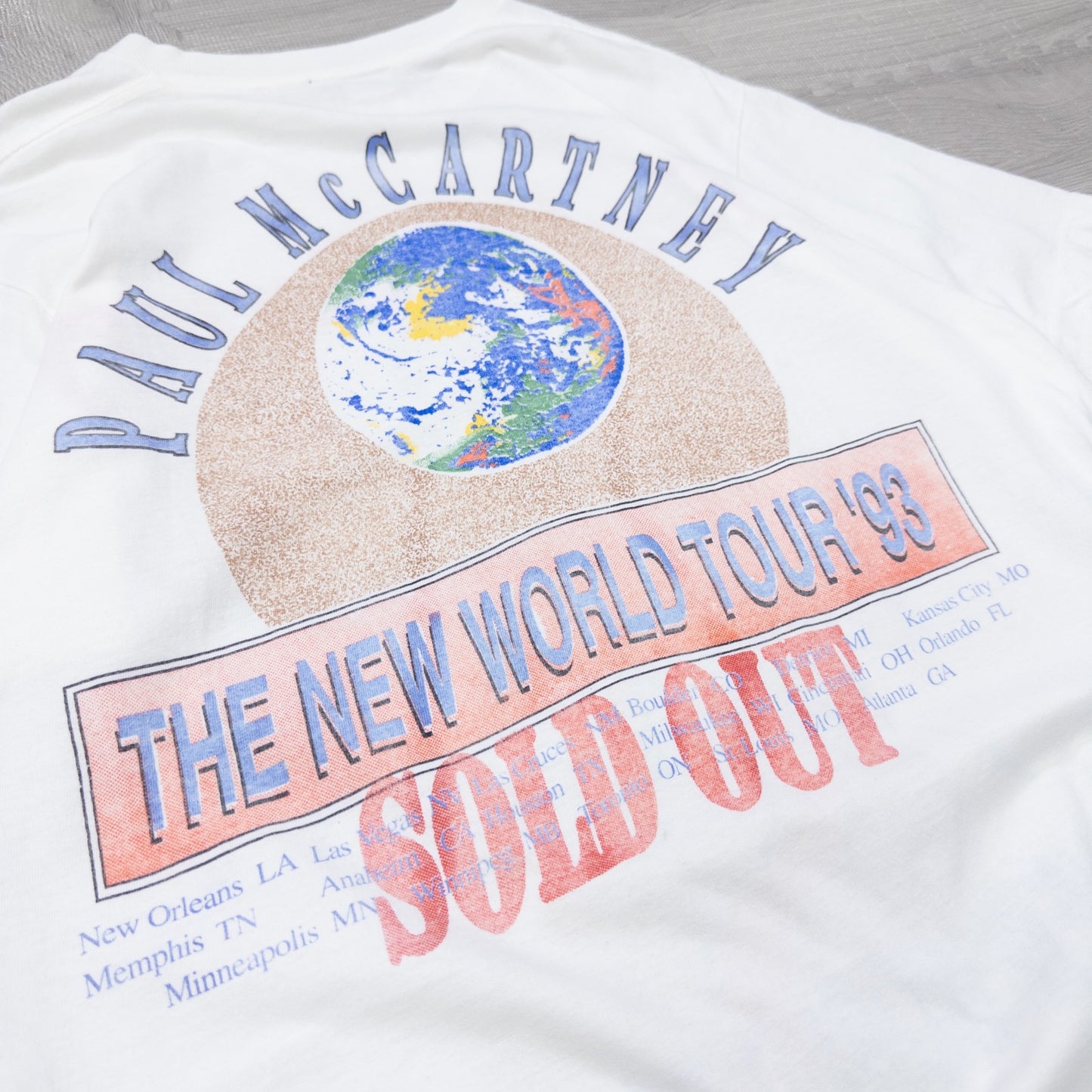 90s 1993s PAUL MCCARTNEY NEW WORLD TOUR