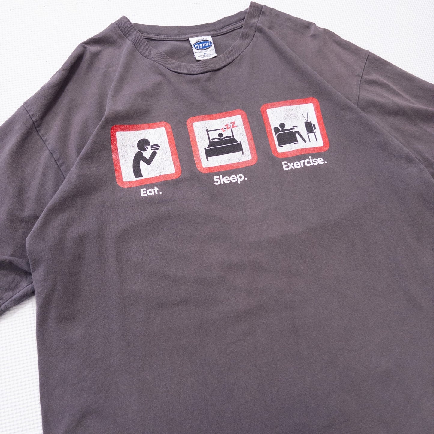 00s ”Eat Sleep Expercise” XL