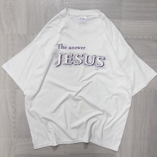 90s ”The answer JESUS” XL